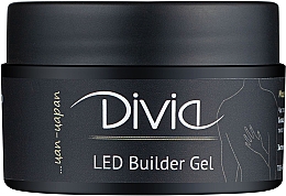 Modelujący żel do paznokci, Di1105 - Divia LED Builder Gel — Zdjęcie N1