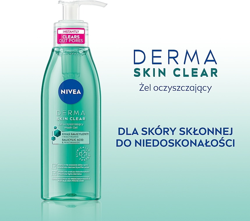 Żel oczyszczający przeciw niedoskonałościom - NIVEA Derma Skin Clear — Zdjęcie N7