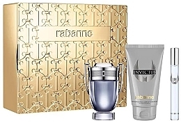 Paco Rabanne Invictus - Zestaw (edt/50ml + sh/g/100ml + edt/10ml) — Zdjęcie N1