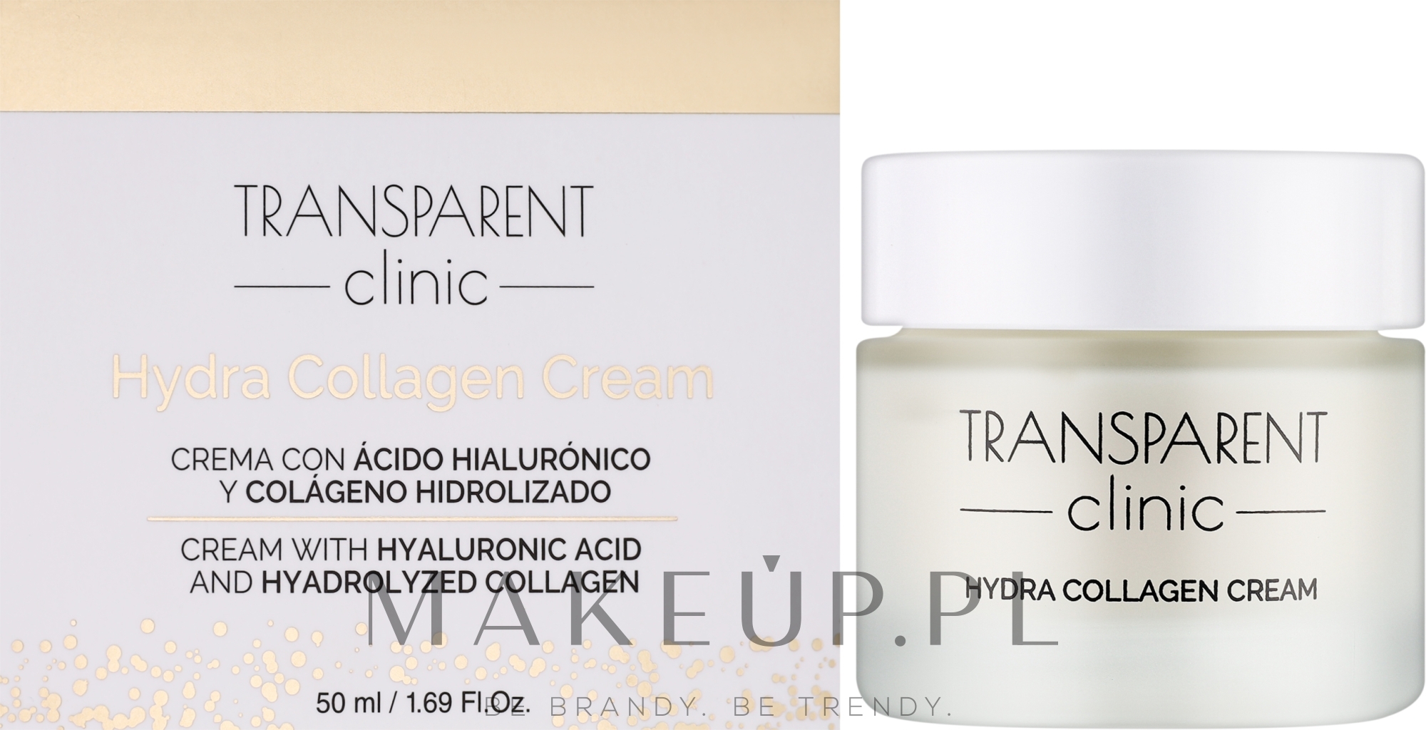 Krem do twarzy - Transparent Clinic Hydra Collagen Cream — Zdjęcie 50 ml