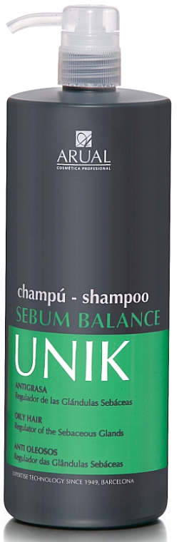 Szampon do włosów przetłuszczających się dla mężczyzn - Arual Unik Sebum Balance Shampoo — Zdjęcie N2