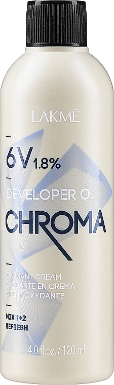 Emulsja utleniająca 1,8% (6 vol.) - Lakmé Chroma Developer O2 Oxydant Cream