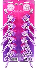 Jednorazowe maszynki do golenia dla kobiet z trzema ostrzami, 12 szt. - Wilkinson Sword Xtreme 3 My Intuition Comfort Cherry Blossom  — Zdjęcie N1