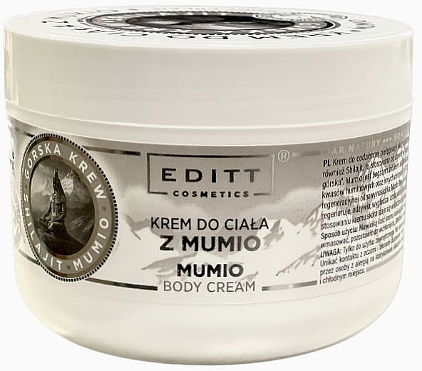 Krem do ciała z Mumio - Editt Cosmetics — Zdjęcie N1