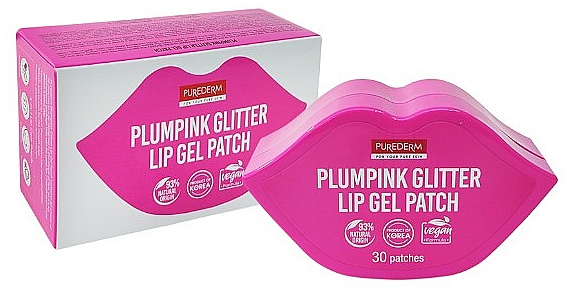 Żelowa maseczka do ust - Purederm Plumpink Glitter Lip Gel Patch — Zdjęcie N1