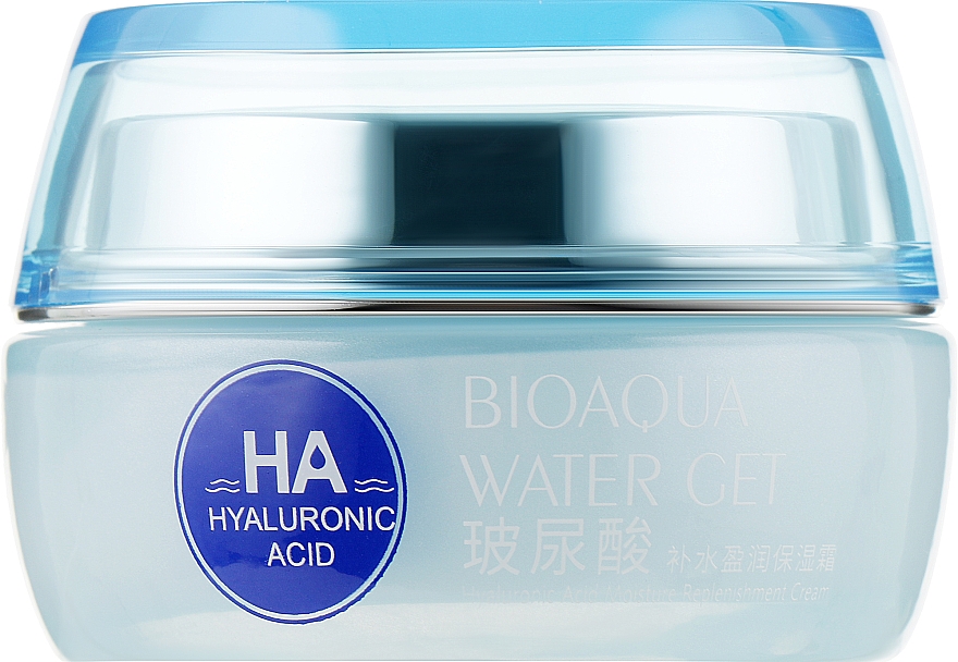 Odmładzający krem do twarzy z kwasem hialuronowym - Bioaqua Water Get Hyaluronic Acid Cream — Zdjęcie N2