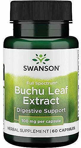 Ziołowy suplement diety Bukko brzozowe, 100 mg - Swanson Full Spectrum Buchu Leaf Extract — Zdjęcie N1