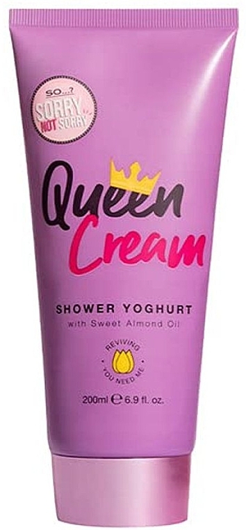 Jogurt pod prysznic - So…? Sorry Not Sorry Queen Cream Shower Yoghurt with Sweet Almond Oil — Zdjęcie N1