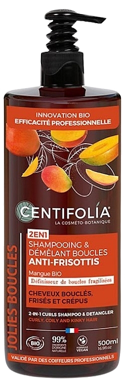 Szampon do włosów puszących się i niesfornych - Centifolia Anti-Frizz Curls Shampoo & Detangler Curly and Frizzy Hair — Zdjęcie N2