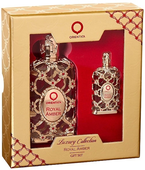 Al Haramain Orientica Royal Amber - Zestaw (edp/80ml + edp/7,5ml) — Zdjęcie N1