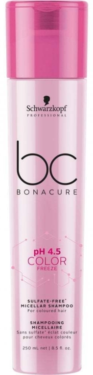 Micelarny szampon do włosów farbowanych - Schwarzkopf Professional BC Bonacure Color Freeze Sulfate Free Micellar Shampoo — Zdjęcie N1