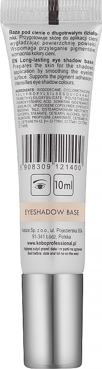 Baza pod cienie do powiek - Kobo Professional Eyeshadow Base Smoothing — Zdjęcie N2