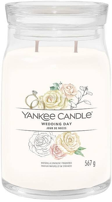 Świeca zapachowa w słoiku Wedding Day, 2 knoty - Yankee Candle Singnature  — Zdjęcie N2
