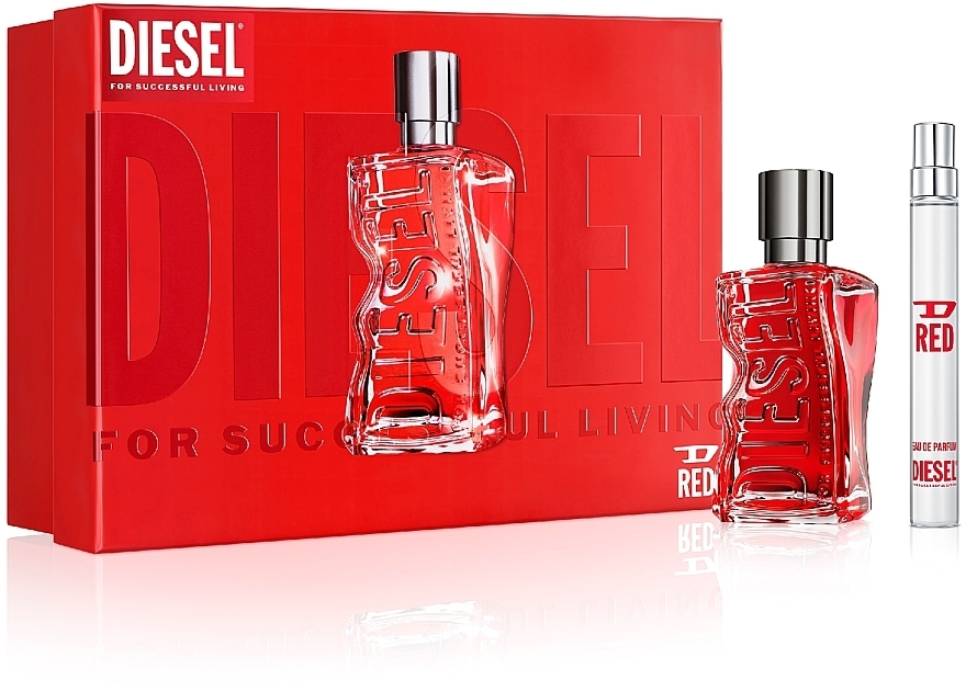 Diesel D Red - Zestaw  (edp/50ml + edp/10ml) — Zdjęcie N1