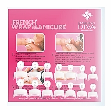 Zestaw tipsów do french manicure w kolorze naturalnej bieli - Dashing Diva French Wrap Manicure Short Trial Size — Zdjęcie N2