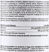 Kapsułki z witaminą K2 + D3 - Pharmovit Clean Label K2 + D3-Vit Softgel Active — Zdjęcie N2
