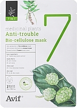 Biocelulozowa maska na twarz - Avif 7-in-1 Medicinal Plants Anti-Trouble Bio Cellulose Mask — Zdjęcie N1