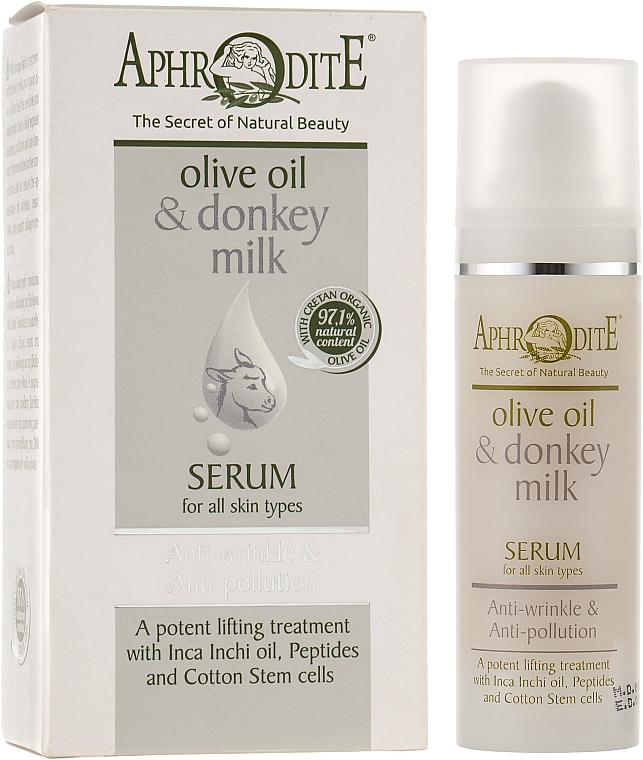 Ochronne serum przeciwstarzeniowe - Aphrodite Olive Oil & Donkey Milk Serum