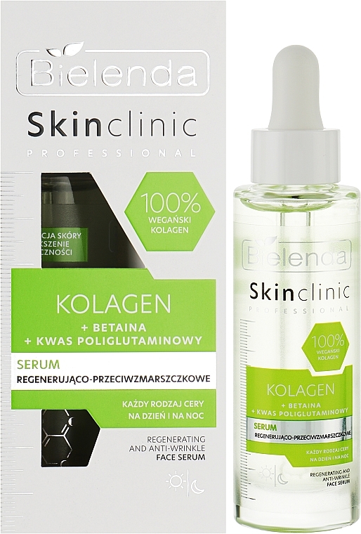Regenerujące serum przeciwzmarszczkowe - Bielenda Skin Clinic Professional Collagen — Zdjęcie N2