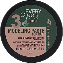 Pasta modelująca do włosów z naturalnym efektem - EveryGreen N.3 Modeling Paste — Zdjęcie N1