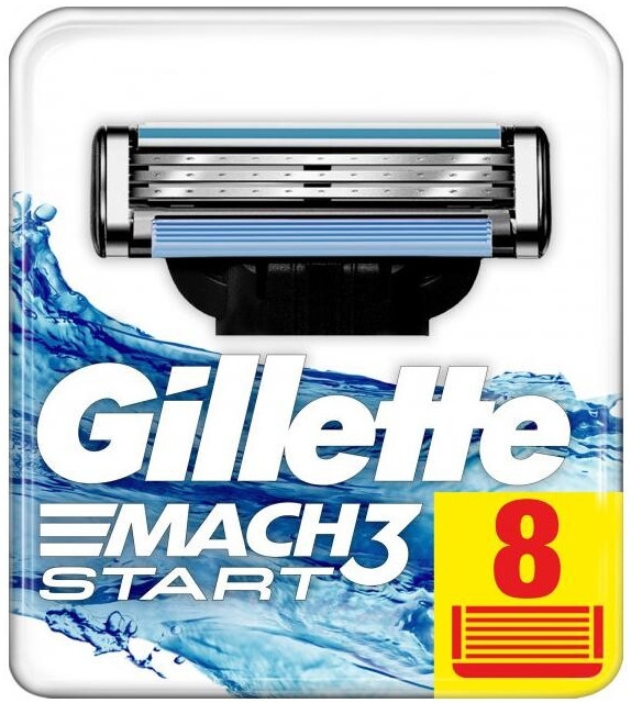 Wymienne ostrza do maszynki, 8 szt. - Gillette Mach3 Start — Zdjęcie N2