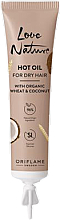 Olejek do włosów suchych Pszenica i olej kokosowy - Oriflame Love Nature Wheat & Coconut Hot Oil — Zdjęcie N1