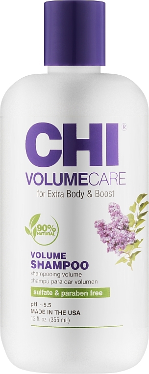 Szampon zwiększający objętość i gęstość włosów - CHI Volume Care Volumizing Shampoo