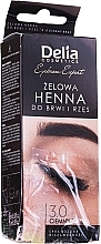 PRZECENA! Żelowa henna do brwi Ciemny brąz - Delia Eyebrow Tint * — Zdjęcie N2