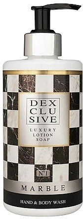 Mydło w płynie i żel pod prysznic 2 w 1 Marble No.1 - Dexclusive Luxury Lotion Soap Hand & Body Wash Marble №1 — Zdjęcie N1