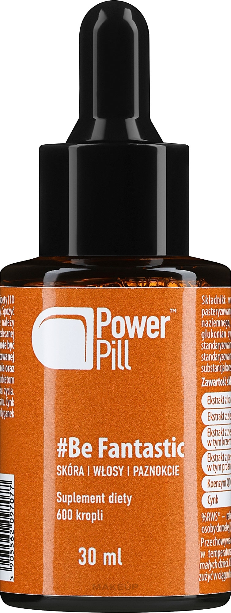 Suplement diety dla zdrowych włosów, skóry i paznokci - Power Pill Suplement Diety #Be Fantastic — Zdjęcie 30 ml