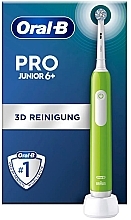 Kup Elektryczna szczoteczka do zębów, zielona - Oral-B Pro Junior 6+