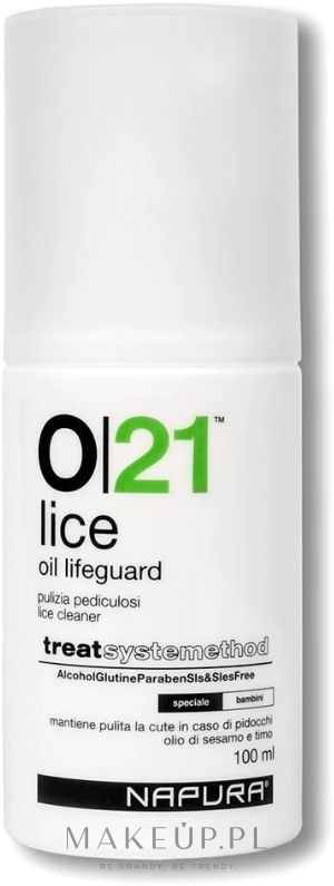 Ochronny olejek do skóry głowy przeciw wszom - Napura O21 Lifeguard Oil Remover Lice — Zdjęcie 100 ml