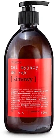 PRZECENA! Żel myjący do rąk Zimowy - Sylveco Moisturizing Hand Wash Gel Winter * — Zdjęcie N1