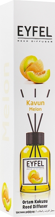 PRZECENA! Dyfuzor zapachowy Melon - Eyfel Perfume Reed Diffuser Melon * — Zdjęcie N3