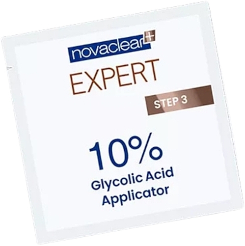 PRZECENA! Chusteczka peelingująca, 1 sztuka - Novaclear Expert Step 3 10% Glycolic Acid Applicator * — Zdjęcie N1