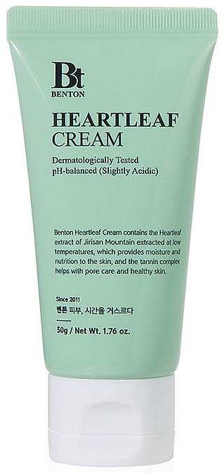 Kojący krem do twarzy - Benton Heartleaf Cream — Zdjęcie N1