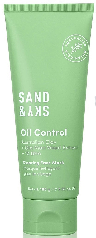 Maska do twarzy - Sand & Sky Oil Control Clearing Face Mask  — Zdjęcie N1
