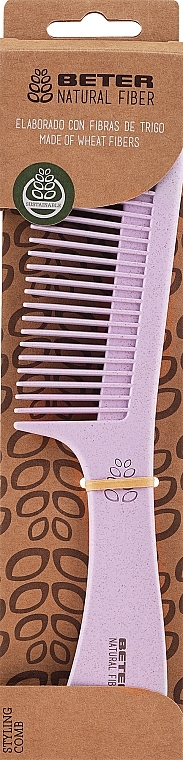 Grzebień do włosów, fioletowy - Beter Natural Fiber Styling Comb — Zdjęcie N2