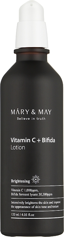 Lotion do twarzy z bifidobakteriami i witaminą C - Mary & May Vitamin C + Bifida Lotion