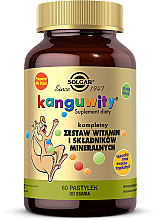 Kup Witaminy do żucia dla dzieci o smaku owoców tropikalnych - Solgar Kangavites Formula Tropical Tabs