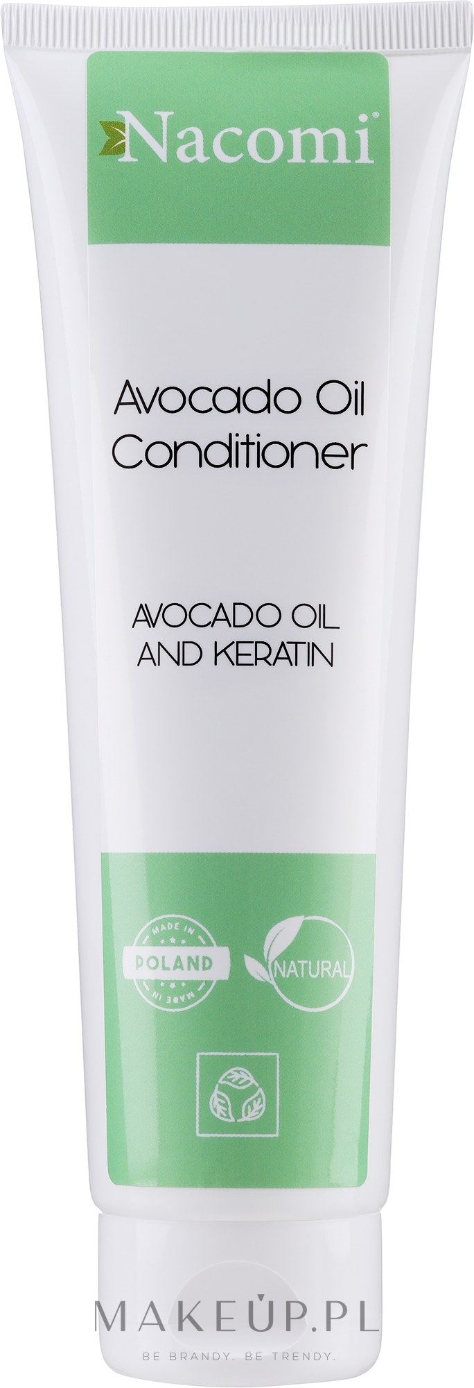 Odżywka do włosów z keratyną i olejem z awokado - Nacomi Natural Avocado Oil Conditioner — Zdjęcie 150 ml