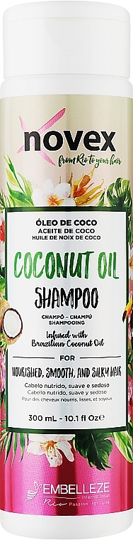Szampon do włosów - Novex Coconut Oil Shampoo — Zdjęcie N1