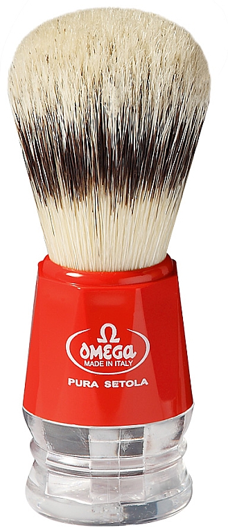 Pędzel do golenia, 10218, czerwony - Omega — Zdjęcie N1