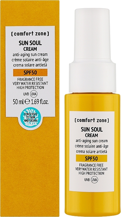 Krem przeciwsłoneczny do ciała - Comfort Zone Sun Soul Cream SPF50 — Zdjęcie N2