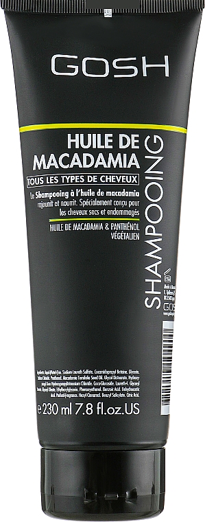 Szampon do włosów z olejem makadamia - Gosh Copenhagen Macadamia Oil Shampoo