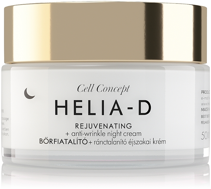 Przeciwzmarszczkowy krem do twarzy na noc, 65+ - Helia-D Cell Concept Cream