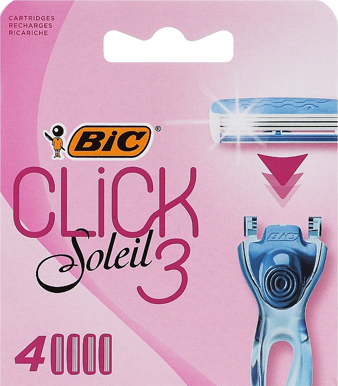 Wymienne wkłady do maszynki do golenia, 4 szt. - Bic Click 3 Soleil — Zdjęcie N1