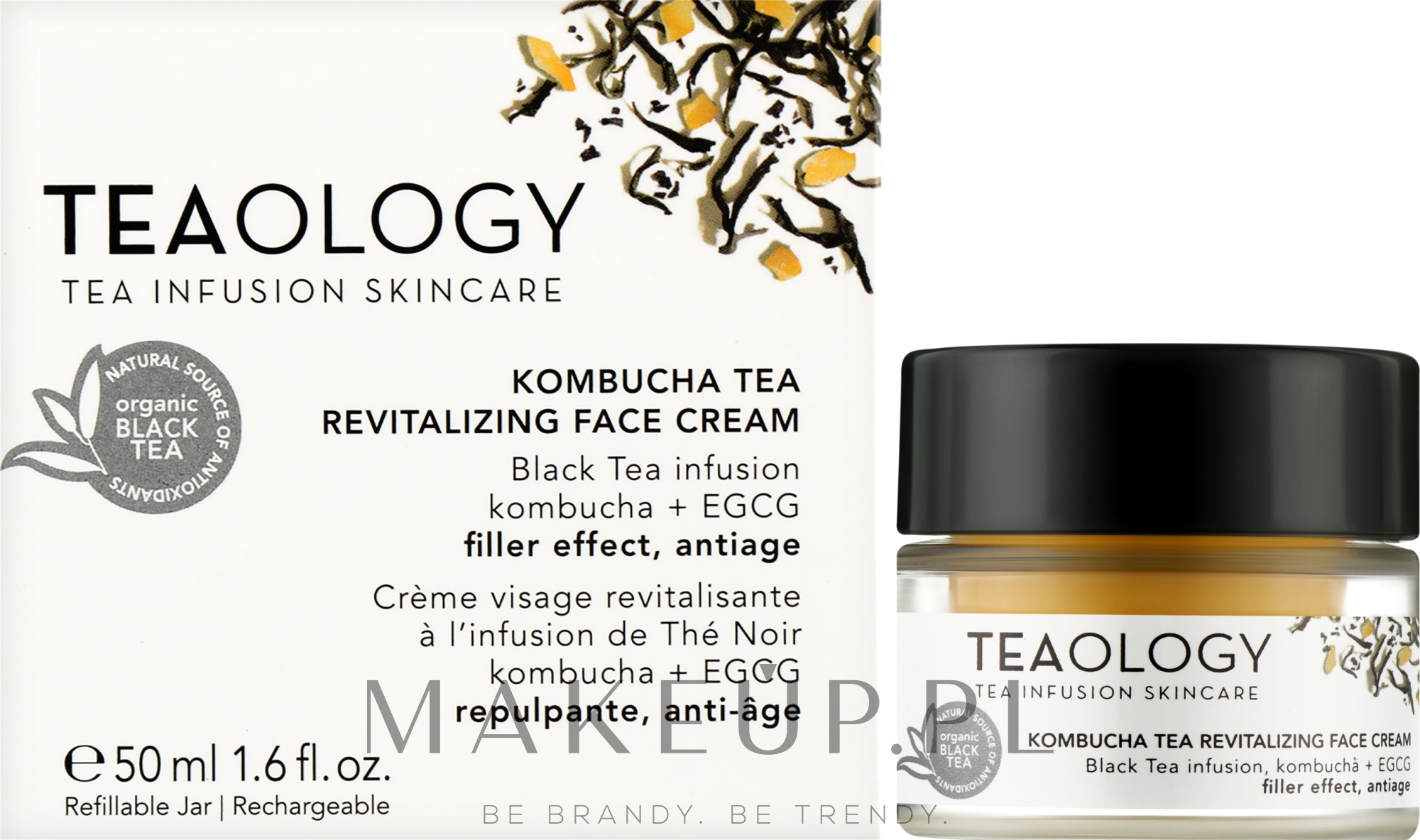 Rewitalizujący krem do twarzy - Teaology Kombucha Tea Revitalizing Face Cream — Zdjęcie 50 ml