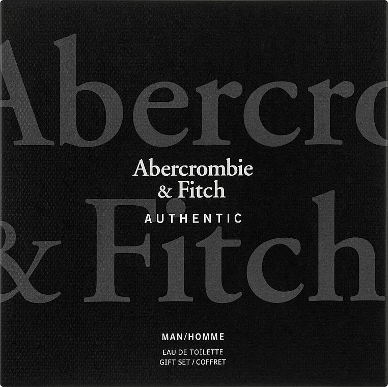 Abercrombie & Fitch Authentic Men - Zestaw (edt 100 ml + edt 15 ml + h&b/wash 200 ml) — Zdjęcie N1