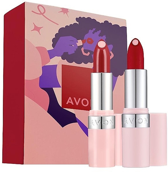 Zestaw - Avon Hydramatic (lipstick/2x3,6g) — Zdjęcie N1